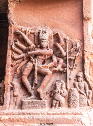 Dancing Shiva, in front of cave 1